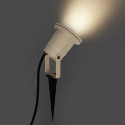QAZQA Prikspot beige GU10 50mm verstelbaar IP65 incl. snoer en stekker - Basic