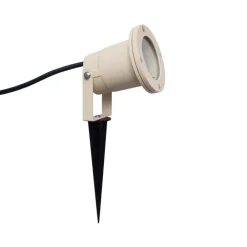QAZQA Prikspot beige GU10 50mm verstelbaar IP65 incl. snoer en stekker - Basic
