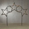 Luca Lighting Prikspot sterren incl. LED met 8 standen en timer - Rudolph