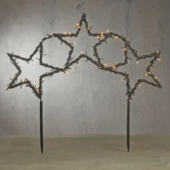 Luca Lighting Prikspot sterren incl. LED met 8 standen en timer - Rudolph