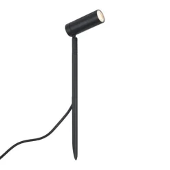 QAZQA Prikspot zwart 40cm incl. LED verstelbaar IP65 incl. snoer en stekker - Carl