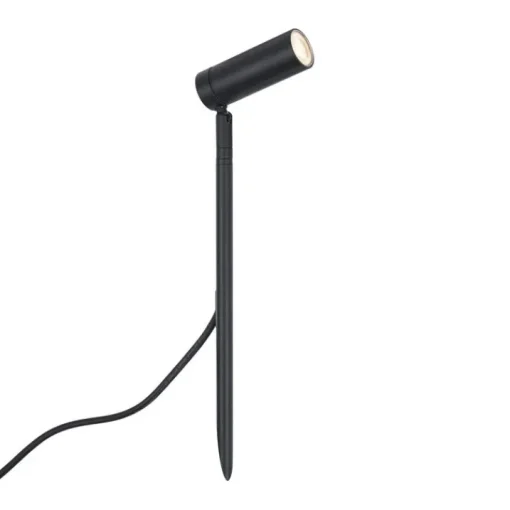 QAZQA Prikspot zwart 40cm incl. LED verstelbaar IP65 incl. snoer en stekker - Carl