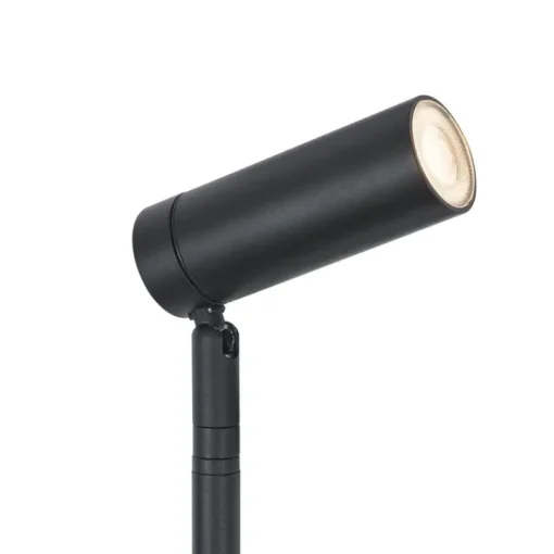 QAZQA Prikspot zwart 40cm incl. LED verstelbaar IP65 incl. snoer en stekker - Carl