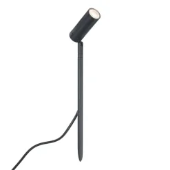 QAZQA Prikspot zwart 40cm incl. LED verstelbaar IP65 incl. snoer en stekker - Carl
