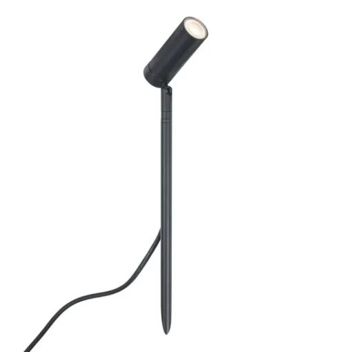 QAZQA Prikspot zwart 40cm incl. LED verstelbaar IP65 incl. snoer en stekker - Carl