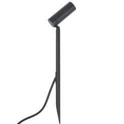 QAZQA Prikspot zwart 40cm incl. LED verstelbaar IP65 incl. snoer en stekker - Carl