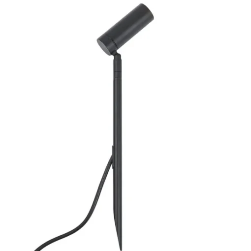 QAZQA Prikspot zwart 40cm incl. LED verstelbaar IP65 incl. snoer en stekker - Carl