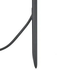 QAZQA Prikspot zwart 40cm incl. LED verstelbaar IP65 incl. snoer en stekker - Carl