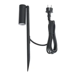 QAZQA Prikspot zwart 40cm incl. LED verstelbaar IP65 incl. snoer en stekker - Carl