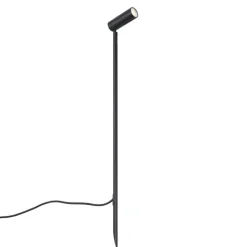 QAZQA Prikspot zwart 80cm incl. LED verstelbaar IP65 incl. snoer en stekker - Carl