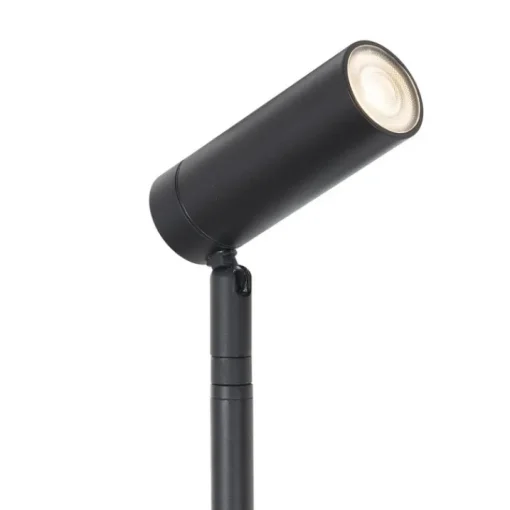 QAZQA Prikspot zwart 80cm incl. LED verstelbaar IP65 incl. snoer en stekker - Carl