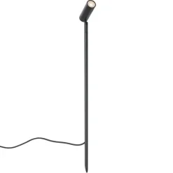 QAZQA Prikspot zwart 80cm incl. LED verstelbaar IP65 incl. snoer en stekker - Carl