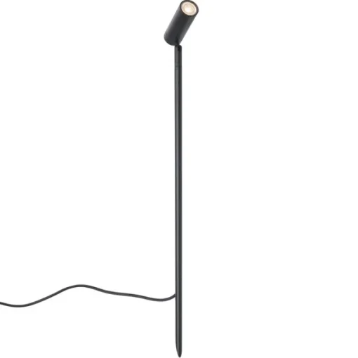 QAZQA Prikspot zwart 80cm incl. LED verstelbaar IP65 incl. snoer en stekker - Carl
