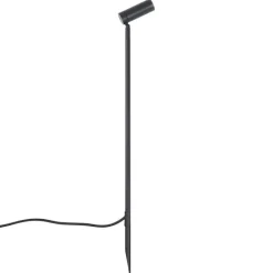 QAZQA Prikspot zwart 80cm incl. LED verstelbaar IP65 incl. snoer en stekker - Carl