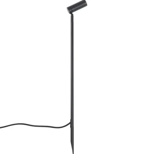 QAZQA Prikspot zwart 80cm incl. LED verstelbaar IP65 incl. snoer en stekker - Carl
