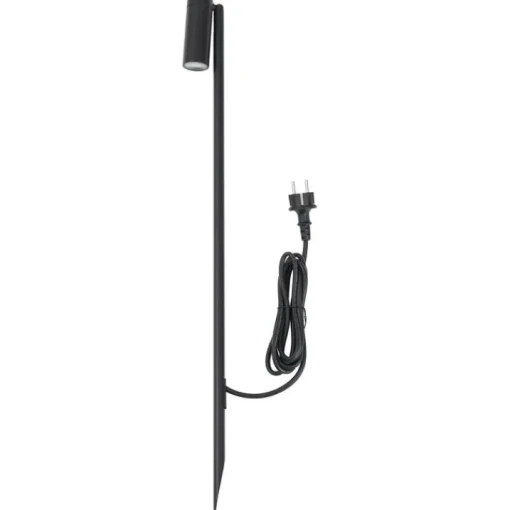 QAZQA Prikspot zwart 80cm incl. LED verstelbaar IP65 incl. snoer en stekker - Carl