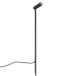 QAZQA Prikspot zwart 80cm incl. LED verstelbaar IP65 incl. snoer en stekker - Carl