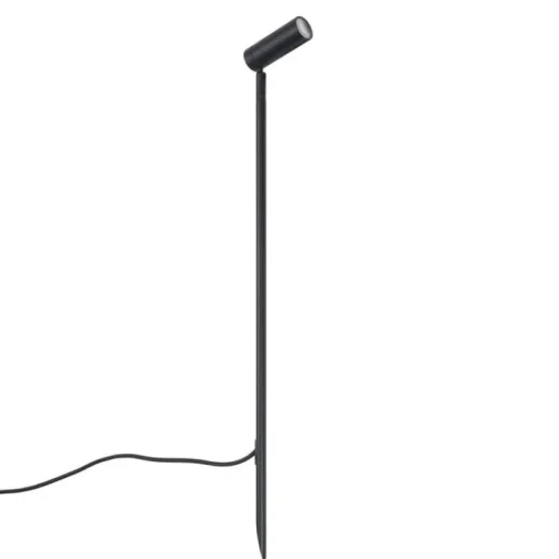 QAZQA Prikspot zwart 80cm incl. LED verstelbaar IP65 incl. snoer en stekker - Carl