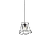 QAZQA Retro hanglamp zwart 25 cm - Granny Frame