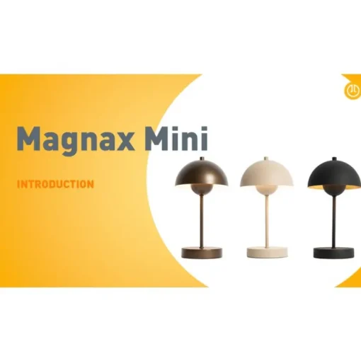 QAZQA Retro tafellamp mushroom donkerbrons - Magnax Mini