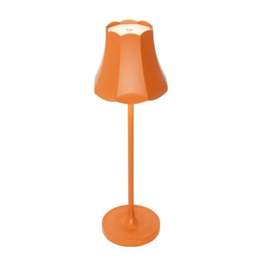 QAZQA Retro tafellamp oranje oplaadbaar IP44 - Granny