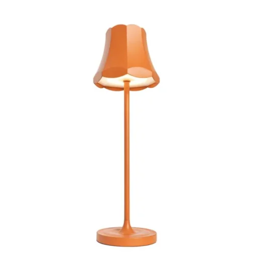 QAZQA Retro tafellamp oranje oplaadbaar IP44 - Granny