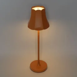 QAZQA Retro tafellamp oranje oplaadbaar IP44 - Granny