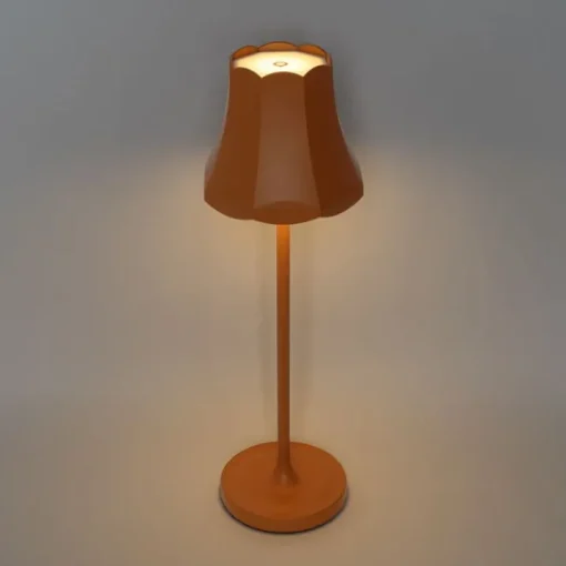 QAZQA Retro tafellamp oranje oplaadbaar IP44 - Granny