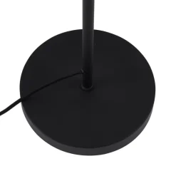 QAZQA Retro vloerlamp zwart met brons glas - Bizle