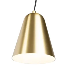 QAZQA Retro wandlamp goud/messing met kap - Demi