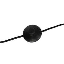 QAZQA Romantische vloerlamp messing met roze kap 40 cm - Simplo