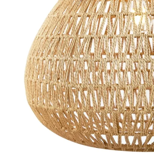 QAZQA Scandinavische hanglamp bruin 45cm - Lina Natural