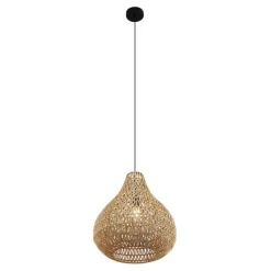 QAZQA Scandinavische hanglamp bruin 45cm - Lina Natural