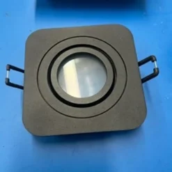 QAZQA Set van 6 Afgeronde inbouwspot zwart GU10 50mm draai- en kantelbaar IP44 - Alberto
