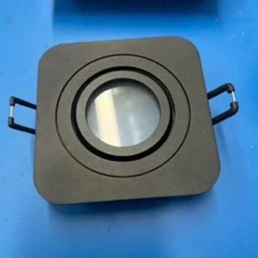 QAZQA Set van 6 Afgeronde inbouwspot zwart GU10 50mm draai- en kantelbaar IP44 - Alberto