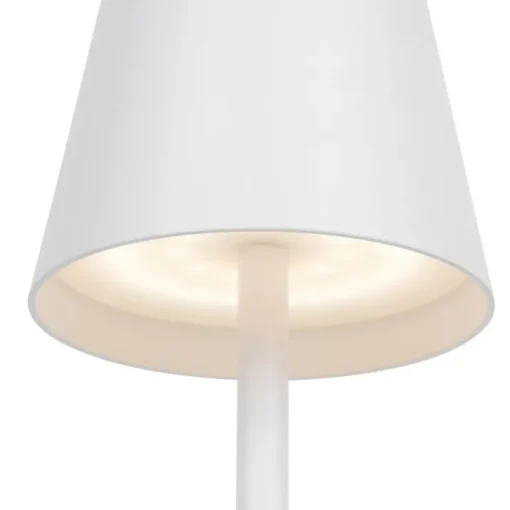 QAZQA Set van 2 buiten tafellamp wit incl. LED en dimmer oplaadbaar - Janet