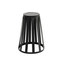 QAZQA Set van 2 buiten tafellampen zwart incl. LED 3-staps dimbaar solar en oplaadbaar - Penny