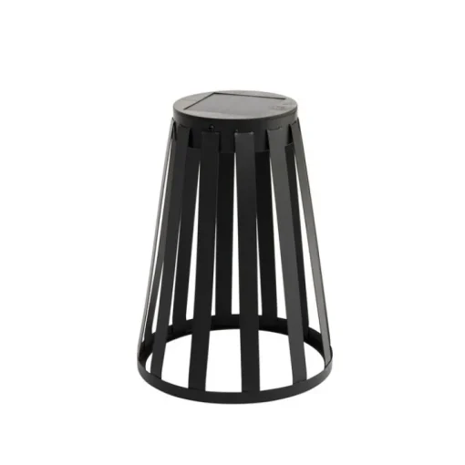 QAZQA Set van 2 buiten tafellampen zwart incl. LED 3-staps dimbaar solar en oplaadbaar - Penny