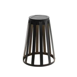 QAZQA Set van 2 buiten tafellampen zwart incl. LED 3-staps dimbaar solar en oplaadbaar - Penny