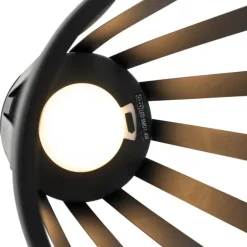 QAZQA Set van 2 buiten tafellampen zwart incl. LED 3-staps dimbaar solar en oplaadbaar - Penny