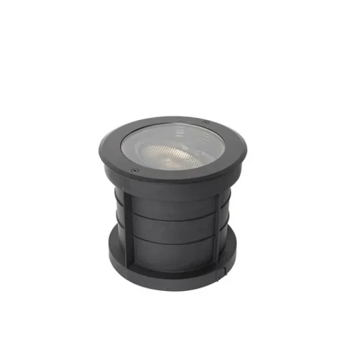 QAZQA Set van 6 dimbare buiten grondspots zwart IP65 incl LED - Delux Honey