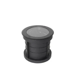 QAZQA Set van 6 dimbare buiten grondspots zwart IP65 incl LED - Delux Honey