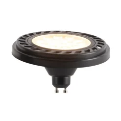 QAZQA Set van 6 dimbare buiten grondspots zwart IP65 incl LED - Delux Honey
