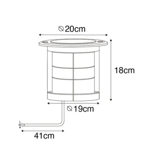 QAZQA Set van 6 dimbare buiten grondspots zwart IP65 incl LED - Delux Honey
