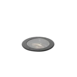 QAZQA Set van 6 dimbare buiten grondspots zwart IP65 incl LED - Delux Honey