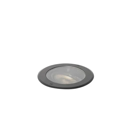 QAZQA Set van 6 dimbare buiten grondspots zwart IP65 incl LED - Delux Honey