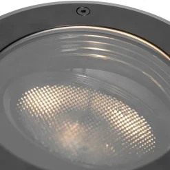 QAZQA Set van 6 dimbare buiten grondspots zwart IP65 incl LED - Delux Honey