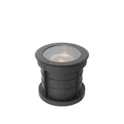 QAZQA Set van 6 dimbare buiten grondspots zwart IP65 incl LED - Delux Honey