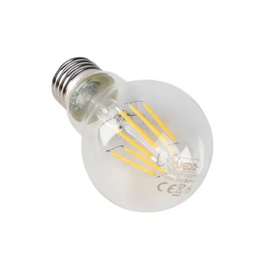 LUEDD Set van 5 dimbare E27 LED lampen helder 7W 806 lm 2700K