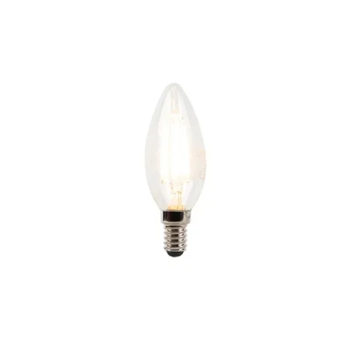 LUEDD Set van 5 E14 dimbare LED kaarslampen B35 helder 3W 250 lm 2700K